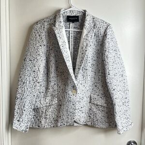 Lafayette 148 Women's Blazer Career Jacket Size 16 Textured Office Professional